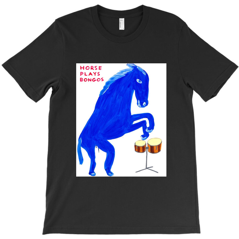 Horse Plays Bongos T-shirt | Artistshot