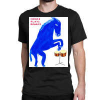 Horse Plays Bongos Classic T-shirt | Artistshot