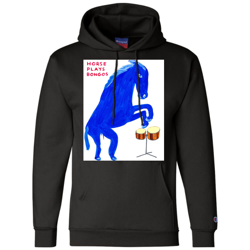 Horse Plays Bongos Champion Hoodie | Artistshot