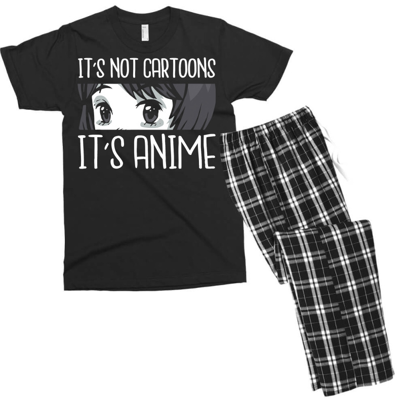 Anime Girl L It S Not Cartoons It S Anime L Anime Lover Gift Men's T-shirt Pajama Set | Artistshot