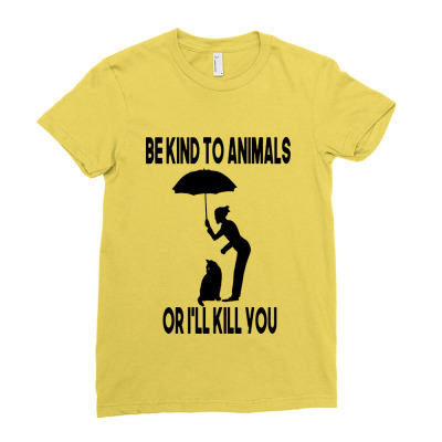 Cinema To Animals Ladies Fitted T-shirt Designed By Hyun Marioline