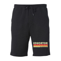 Educator Job Title Profession Birthday Worker Fleece Short | Artistshot