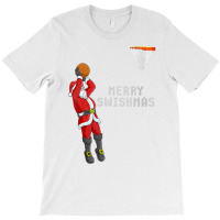 Womens Funny Merry Swishmas Christmas Basketball Player V Neck T Shirt T-shirt | Artistshot