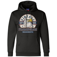 Retro Bald Eagle Framingham Massachusetts Vintage Limited Edition Champion Hoodie | Artistshot