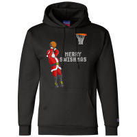 Womens Funny Merry Swishmas Christmas Basketball Player V Neck T Shirt Champion Hoodie | Artistshot