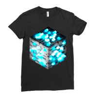 Block Diamond Ore 3d Ladies Fitted T-shirt | Artistshot