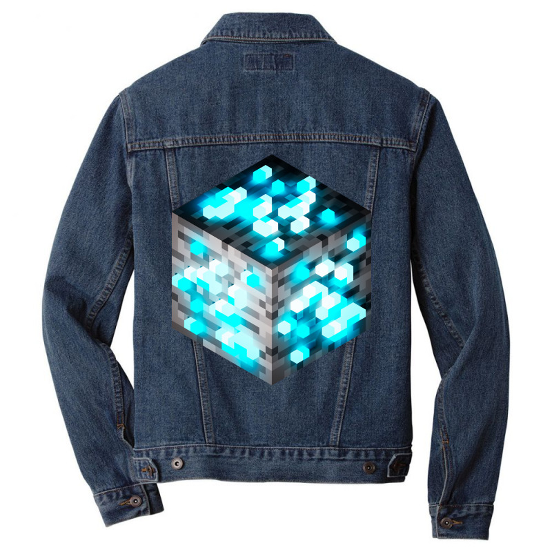 Block Diamond Ore 3d Men Denim Jacket by Koenig Bridget | Artistshot