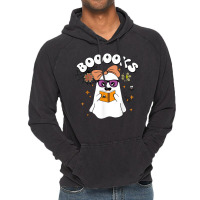 Booooks Ghost Read Library Books Halloween Teacher Shirt Vintage Hoodie | Artistshot