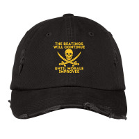 The Beatings Will Continue Until Morale Improves Vintage Cap | Artistshot