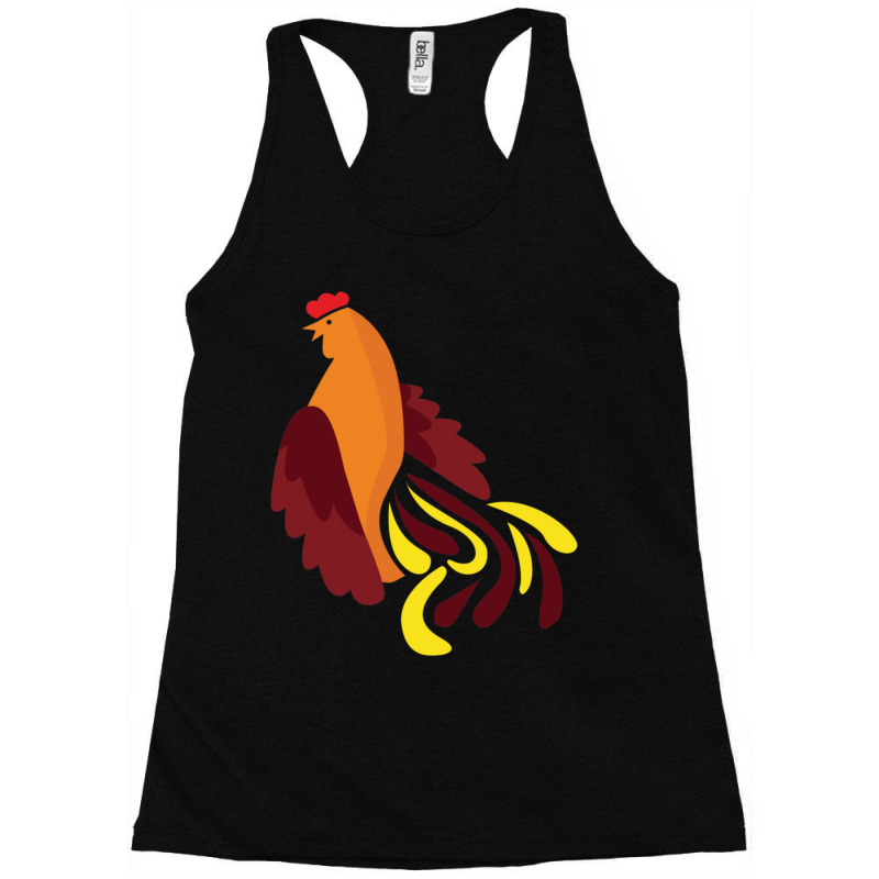 Ayamhutan Red Bird, Color Chicken Racerback Tank by cm-arts | Artistshot