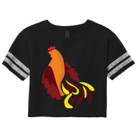 Ayamhutan Red Bird, Color Chicken Scorecard Crop Tee | Artistshot