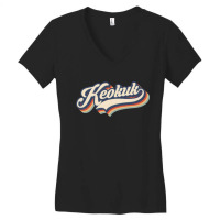 I Love Keokuk City Usa Retro Vintage Women's V-neck T-shirt | Artistshot