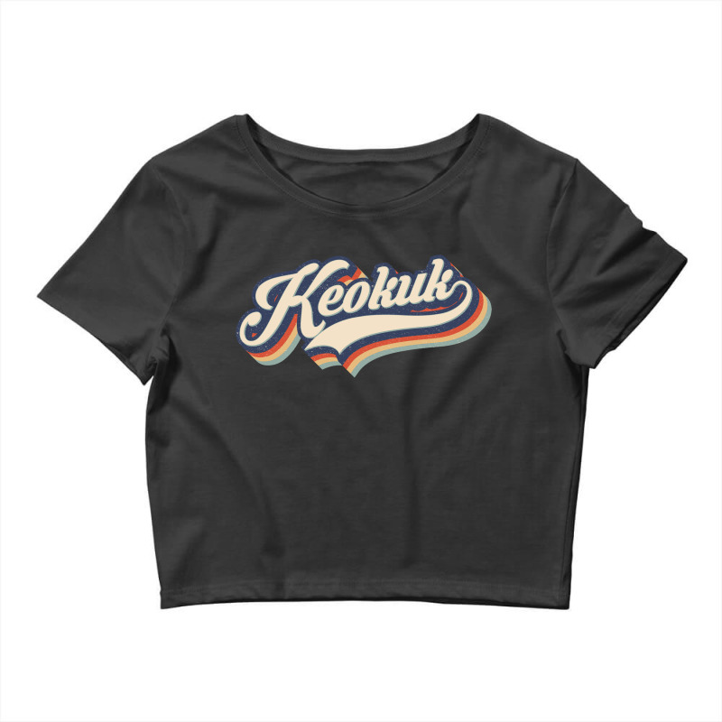 I Love Keokuk City Usa Retro Vintage Crop Top by HydraAntBoxing | Artistshot