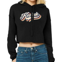 I Love Keokuk City Usa Retro Vintage Cropped Hoodie | Artistshot