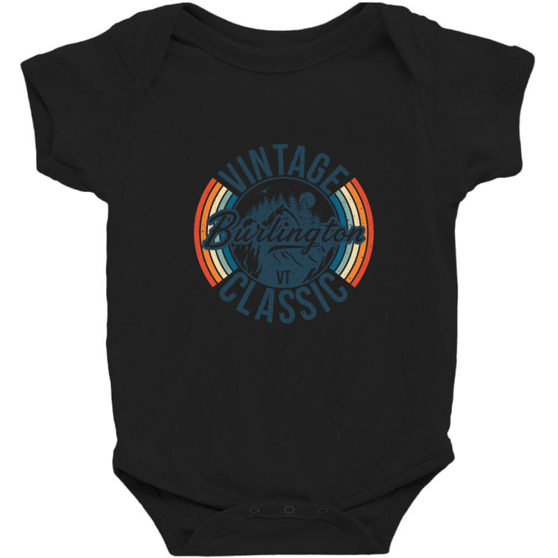 I Love Burlington Vermont Retro Vintage Classic Limited Edition Baby Bodysuit | Artistshot