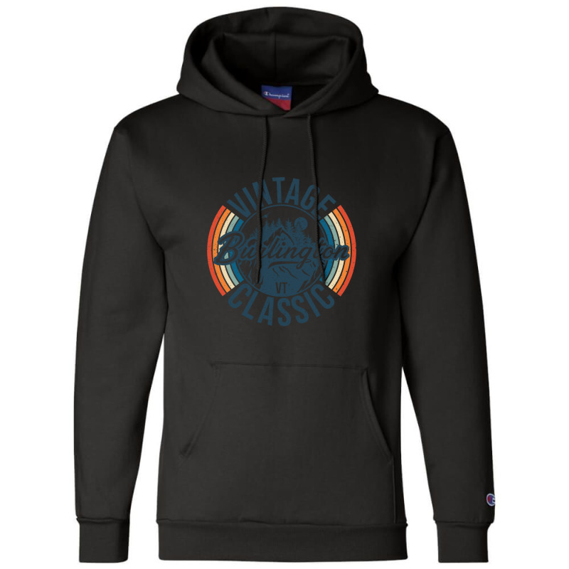 I Love Burlington Vermont Retro Vintage Classic Limited Edition Champion Hoodie | Artistshot