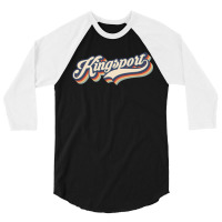 I Love Kingsport City Usa Retro Vintage 3/4 Sleeve Shirt | Artistshot