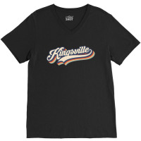 I Love Kingsville City Usa Retro Vintage V-neck Tee | Artistshot