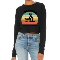 Begging For A Pegging Dominatrix Mistress Bdsm Pegged Cropped Sweater | Artistshot