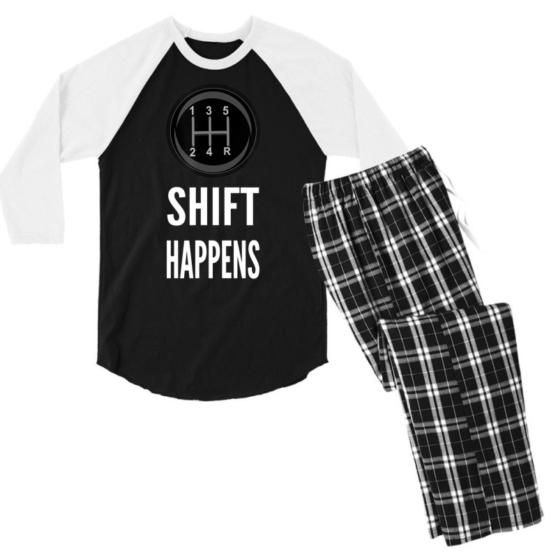 Shift Happens Car Guy Racing Men's 3/4 Sleeve Pajama Set by cm-arts | Artistshot