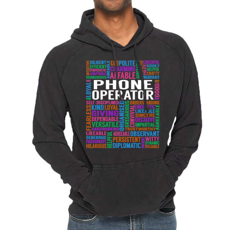 Phone Operator Phone Operator Job Vintage Hoodie | Artistshot