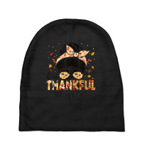 English Language Learner Teacher One Thankful Thanksgiving Baby Beanies | Artistshot