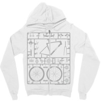 Road Bicycle Model Kit Zipper Hoodie | Artistshot