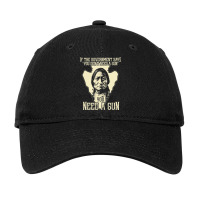 Sitting Bull Chief Gun Retro Arrow Head Adjustable Cap | Artistshot