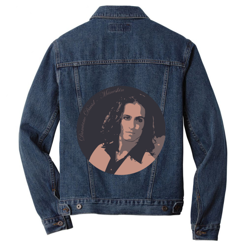 Damiano David Damiano David Art And Illustration  Colourus Men Denim Jacket | Artistshot