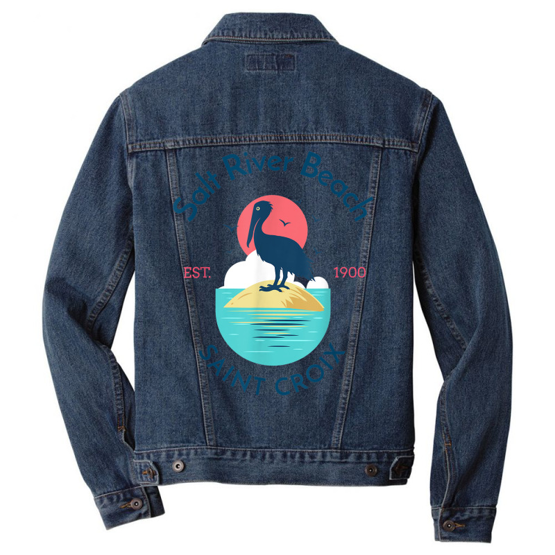 Salt River Beach St Croix Men Denim Jacket | Artistshot