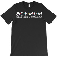 Boy With Mom The One Where I M Outnumbered Funny Vintage T-shirt | Artistshot