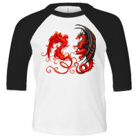 Rising Phoenix Fire And Dragon T Shirt Toddler 3/4 Sleeve Tee | Artistshot