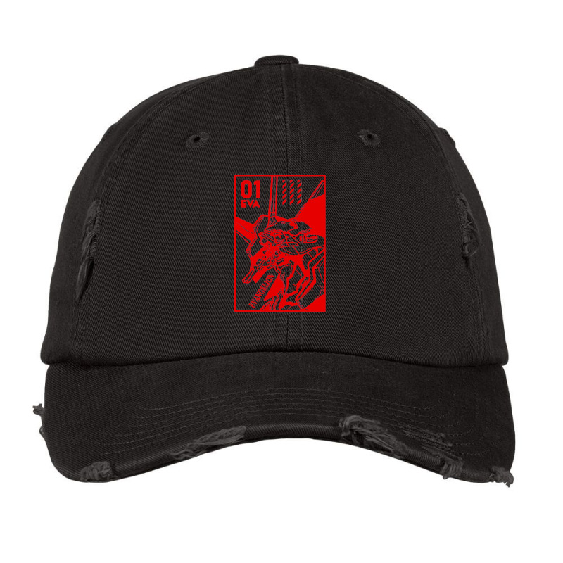 01 Evaangel Neon Robot Genesis Vintage Cap by JesseBWiles | Artistshot