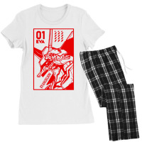 01 Evaangel Neon Robot Genesis Women's Pajamas Set | Artistshot