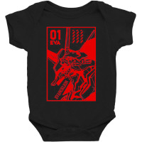 01 Evaangel Neon Robot Genesis Baby Bodysuit | Artistshot