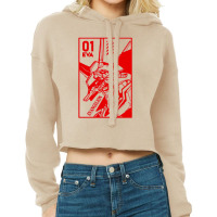 01 Evaangel Neon Robot Genesis Cropped Hoodie | Artistshot