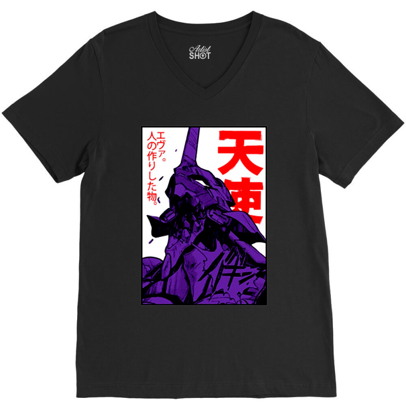 Attack Angel Eva 01 02 Anime Jepang V-Neck Tee by JesseBWiles | Artistshot