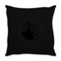 Buffalo Map Throw Pillow | Artistshot