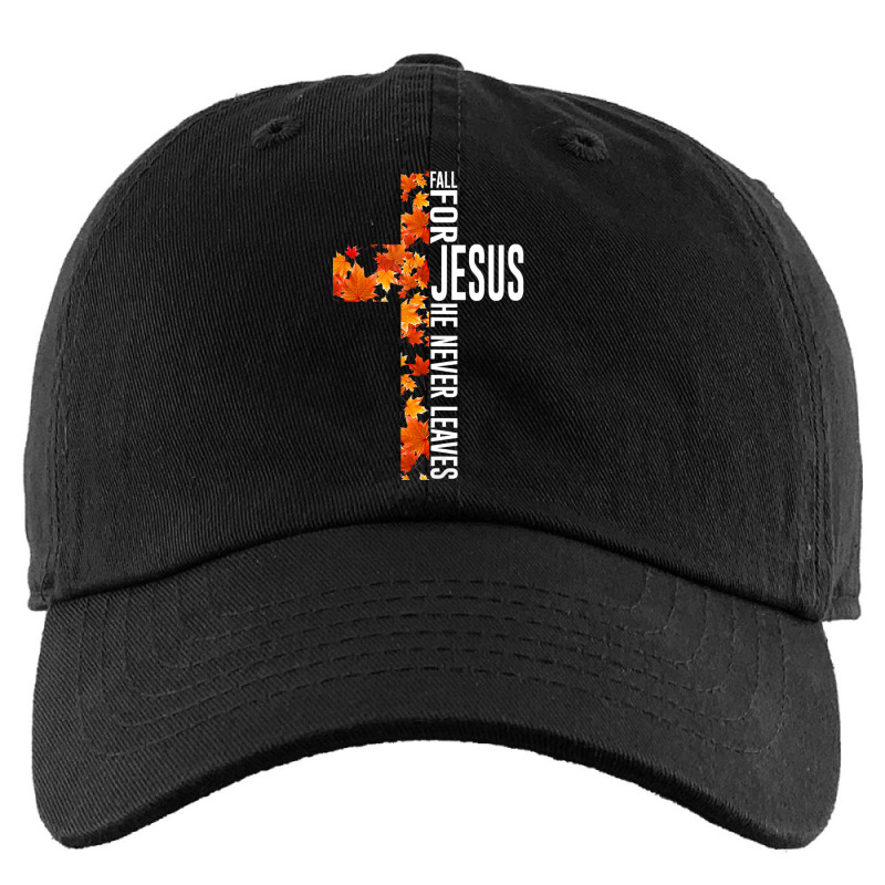 Fall For Jesus He Never Leaves Christian Faith Jesus Cross Kids Cap by cm-arts | Artistshot