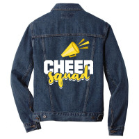 Cheer Squad Cheerleading Funny Cheerleader Men Denim Jacket | Artistshot