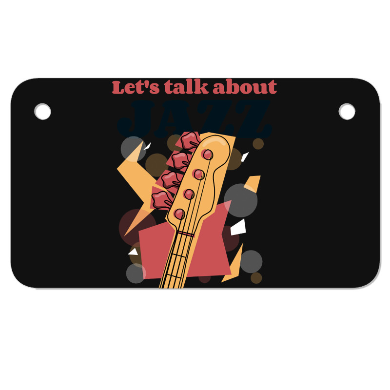 Let's Talk About Jazz-pzeuu Motorcycle License Plate | Artistshot