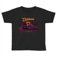 Chatham Illinois Retro Vintage 80s 90s Muscle Cars Retrowave Aesthetic Toddler T-shirt | Artistshot