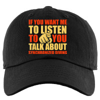 You Want Me To Listen Talk About Synchronized Diving Funny Kids Cap | Artistshot