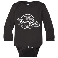 Buffalo Ny Fruit Belt Neighborhood Long Sleeve Baby Bodysuit | Artistshot