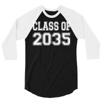 Class Of 2035 Grow With Me 3/4 Sleeve Shirt | Artistshot