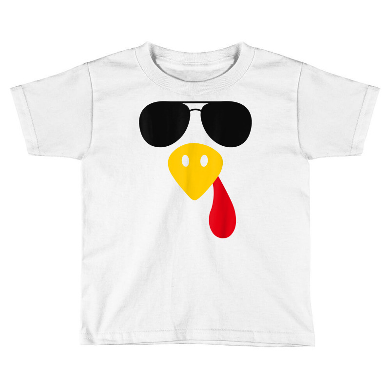 Funny Cool Turkey Face  Sunglasses Thanksgiving Day Toddler T-shirt by ASHLEE90 | Artistshot