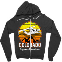 Copper Mountain Colorado Snowboarding Zipper Hoodie | Artistshot