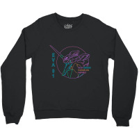 Eva 01 Neon Angel Crewneck Sweatshirt | Artistshot