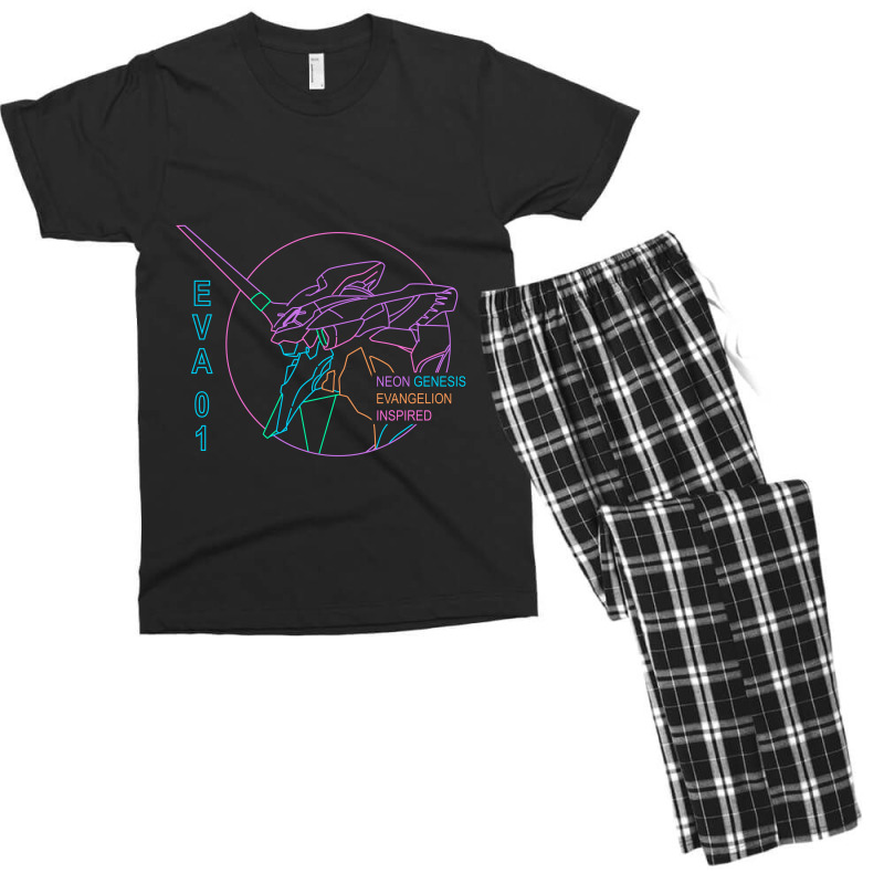 Eva 01 Neon Angel Men's T-shirt Pajama Set by JesseBWiles | Artistshot