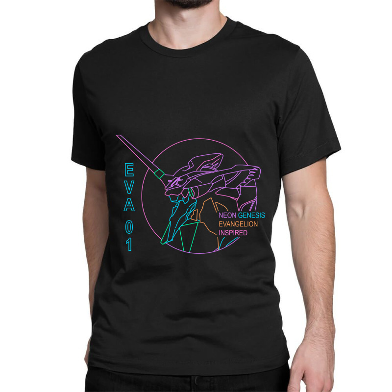 Eva 01 Neon Angel Classic T-shirt by JesseBWiles | Artistshot